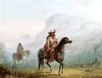 Bürgerlicher Wanderer und seine Squaw, 1837